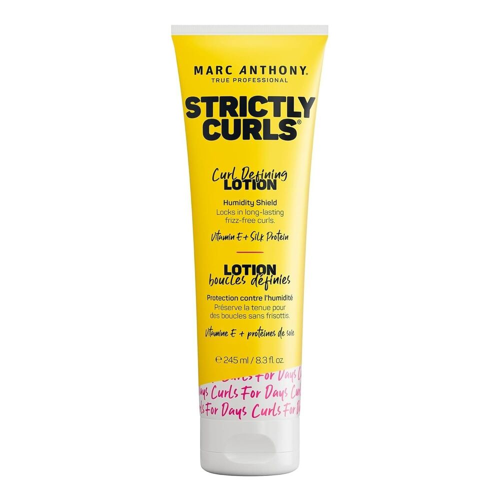 Marc Anthony Curl Defining Hair Styling Lotion Curly Hair Strictly Shine 8.3oz